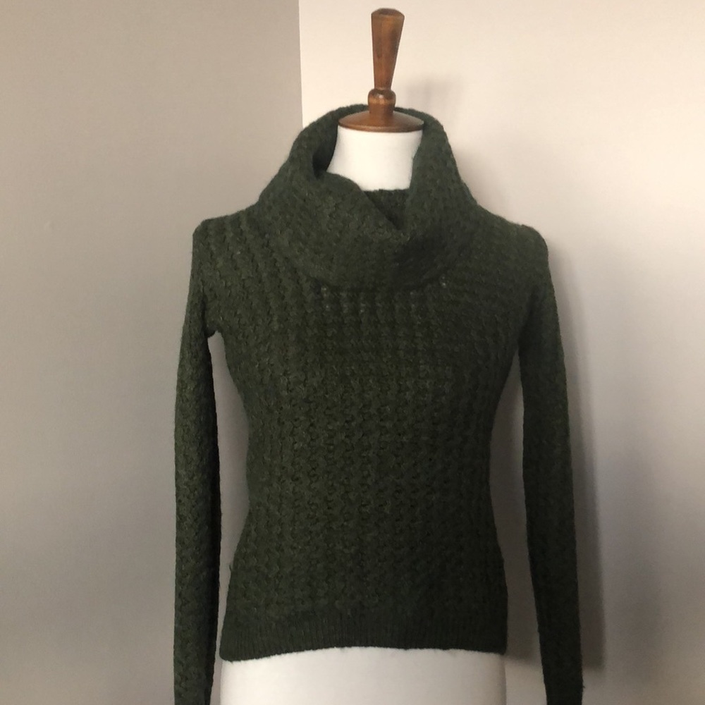 Banana Republic olive green cowl neck sweater
